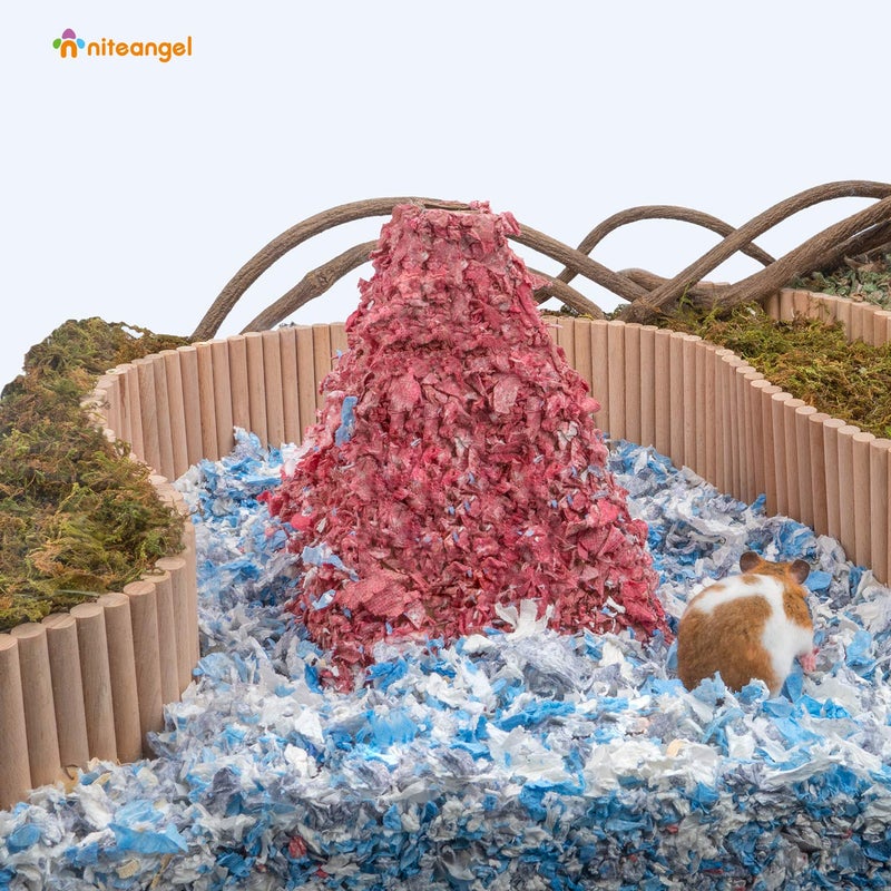 Niteangel Hamster Climbing Ladder Wooden Suspension Bridge for Guinea Pigs Rats Hedgehog Gerbils Mouse Sugar Glider and Other Small Animals (Large) - Image 2